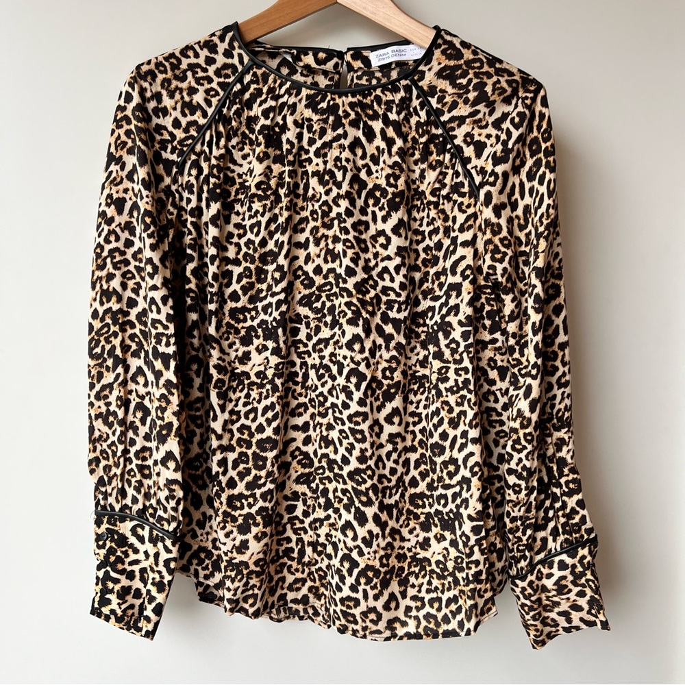 BNWT Zara Leopard Print Top